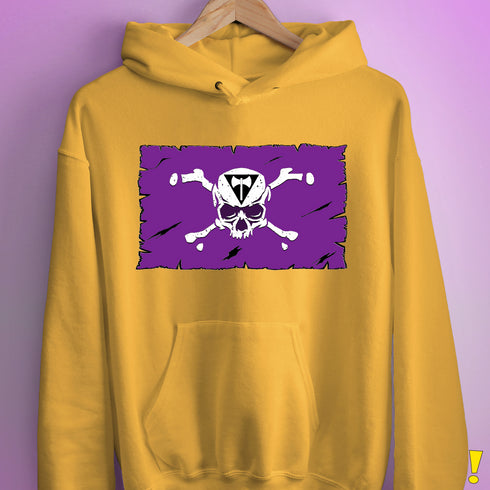 Lesbian Labrys Pride Pirate Flag Hoodie - Mustard